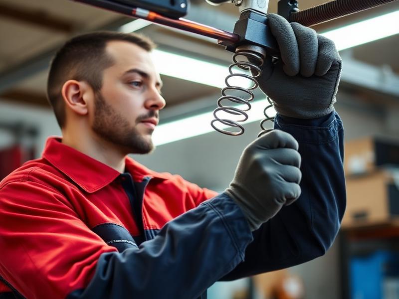 Skilled Veneta Garage Doors technician at work